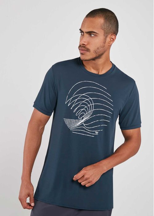 Camiseta Masculina Manga Curta Oceano